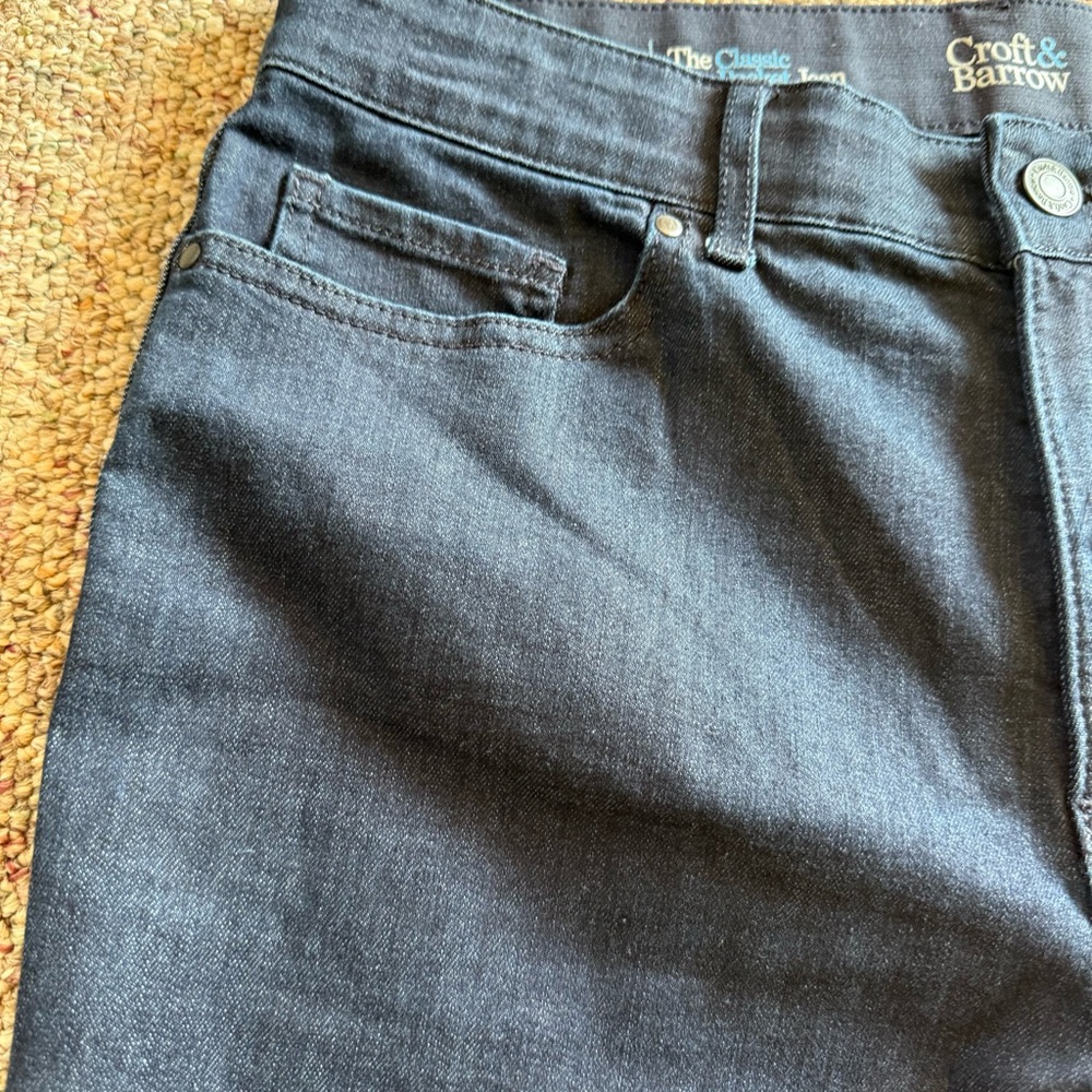 Croft & Barrow The Original Five Pocket Jean Blue Size 10 - Picture 3 of 9